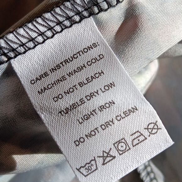 NWT Made With ❤️  Shirred Bodice . Bohemian,   Colorful, Watercolor - Picture 8 of 10